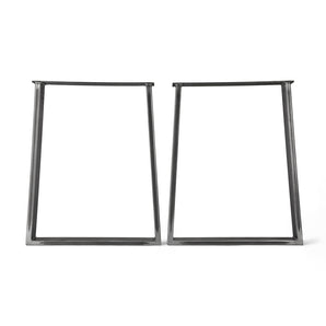 Trapezoid Metal Table Legs - Set of 2 - Made in the USA from American steel by Carolina Leg Co