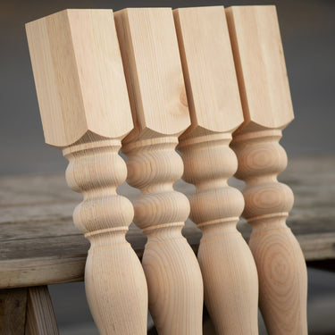 Handcrafted Wooden Table Legs