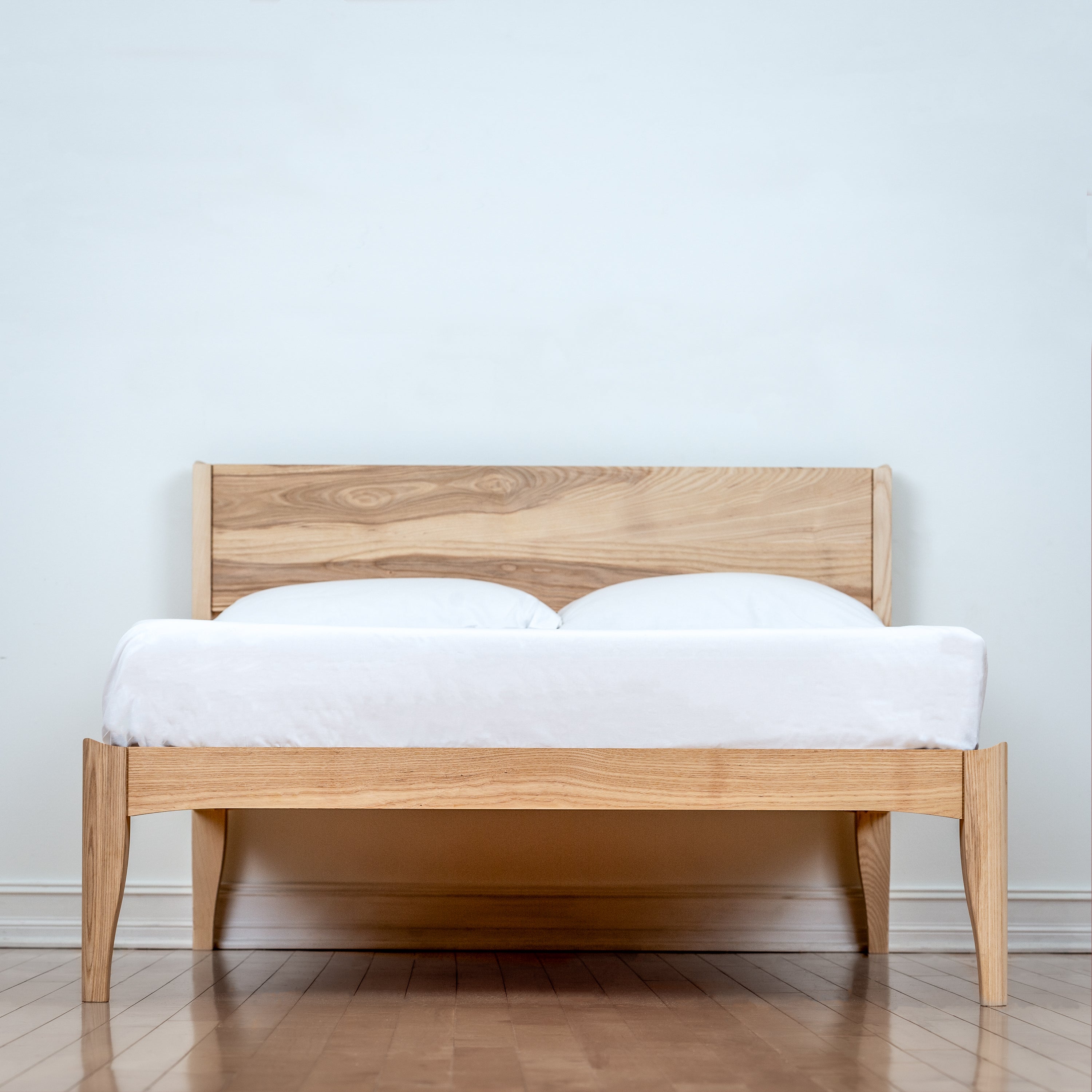 The Upton Platform Bed. Handmade from Ash American Hardwood in North Carolina.