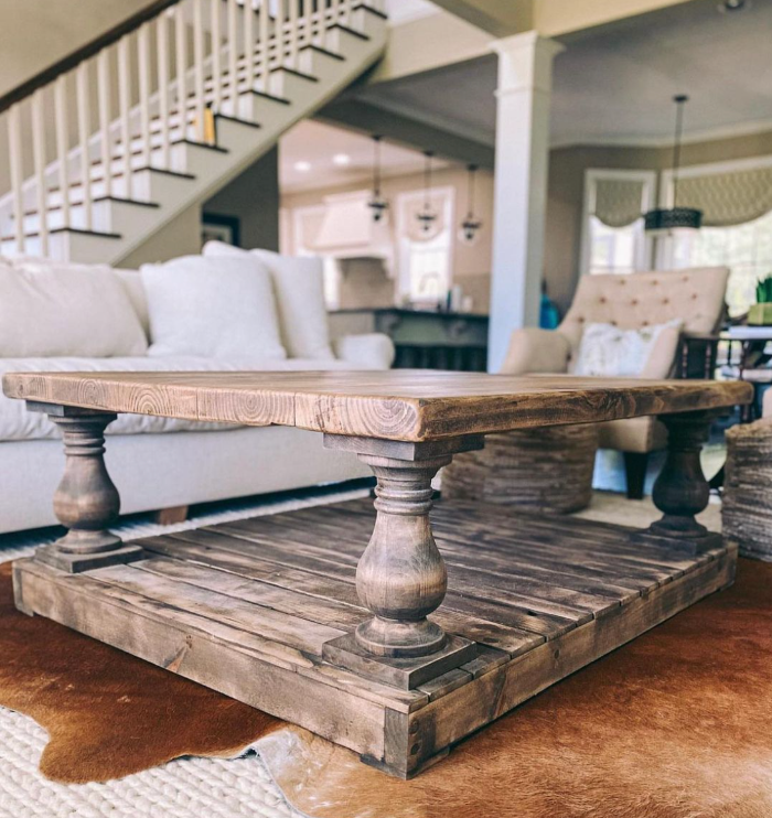 Balustrade Coffee Table Legs Free Shipping