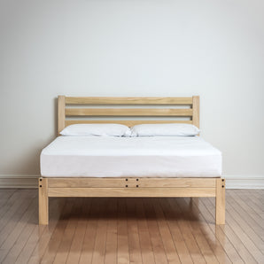 Hudson Platform Bed - Poplar - Front Photo. Bed by Carolina Leg Co