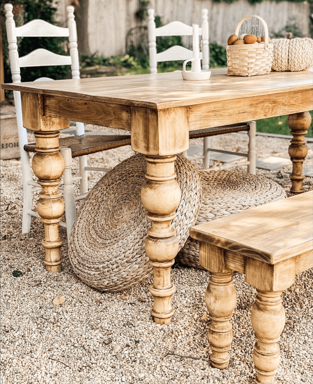 Modern Pine Bench Coffee Table Legs Free Shipping