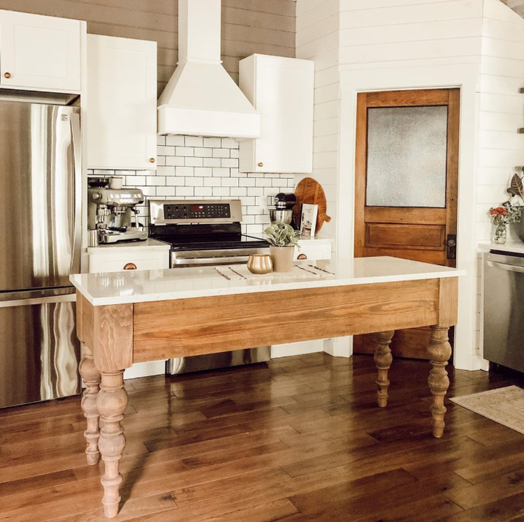 kitchen island with legs