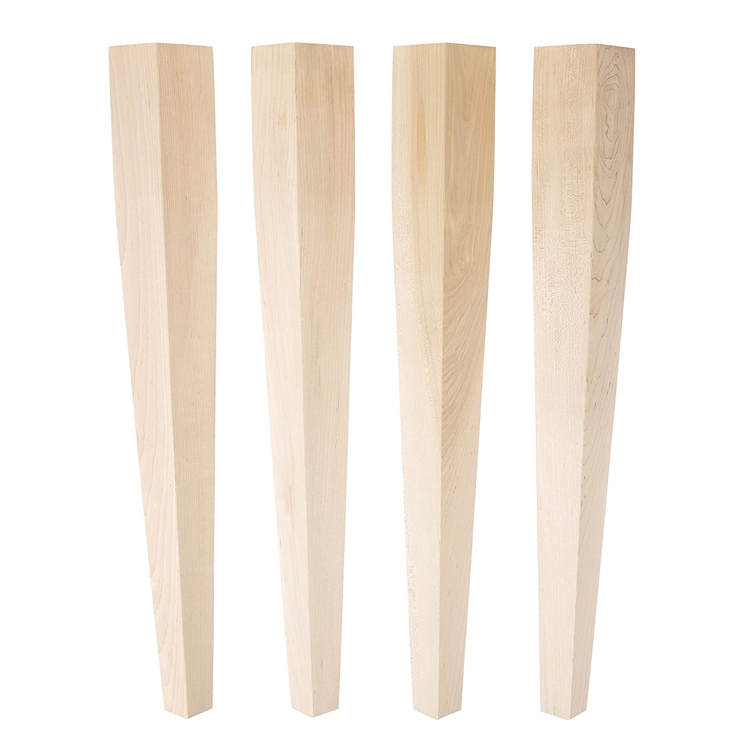 Maple Tapered Dining Legs - 3" x 29" by Carolina Leg Co