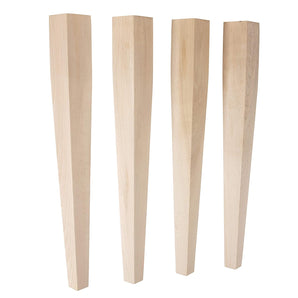 Maple Tapered Dining Legs - 3" x 29" by Carolina Leg Co