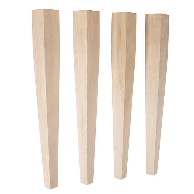 Maple Tapered Dining Legs - 3" x 29"