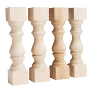 Maple Monastery Bench Legs - 3.5" x 16"
