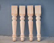 Cottage Farmhouse Bench and Coffee Table Leg - 2.75" x 16" - Knotty Pine
