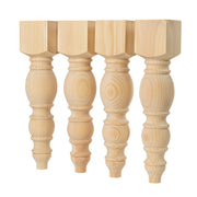 Pine Modern Chunky Bench Legs - 3.5" x 16