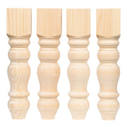Pine Chunky Farmhouse Bench Legs - 3.5" x 16"