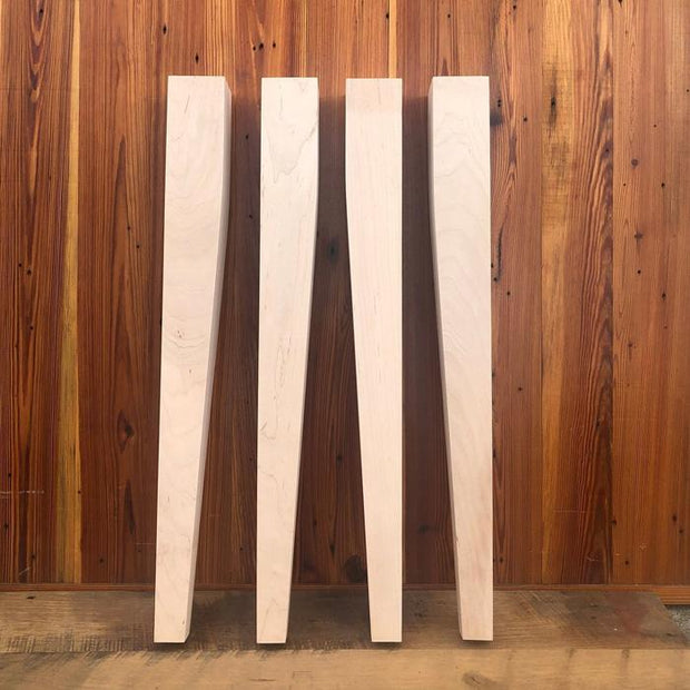 Maple Tapered Dining Legs - 3" x 29"