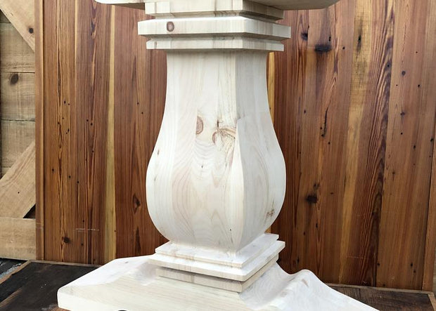 Double Pedestal Base - 9" x 9" x 29" - Set of 2