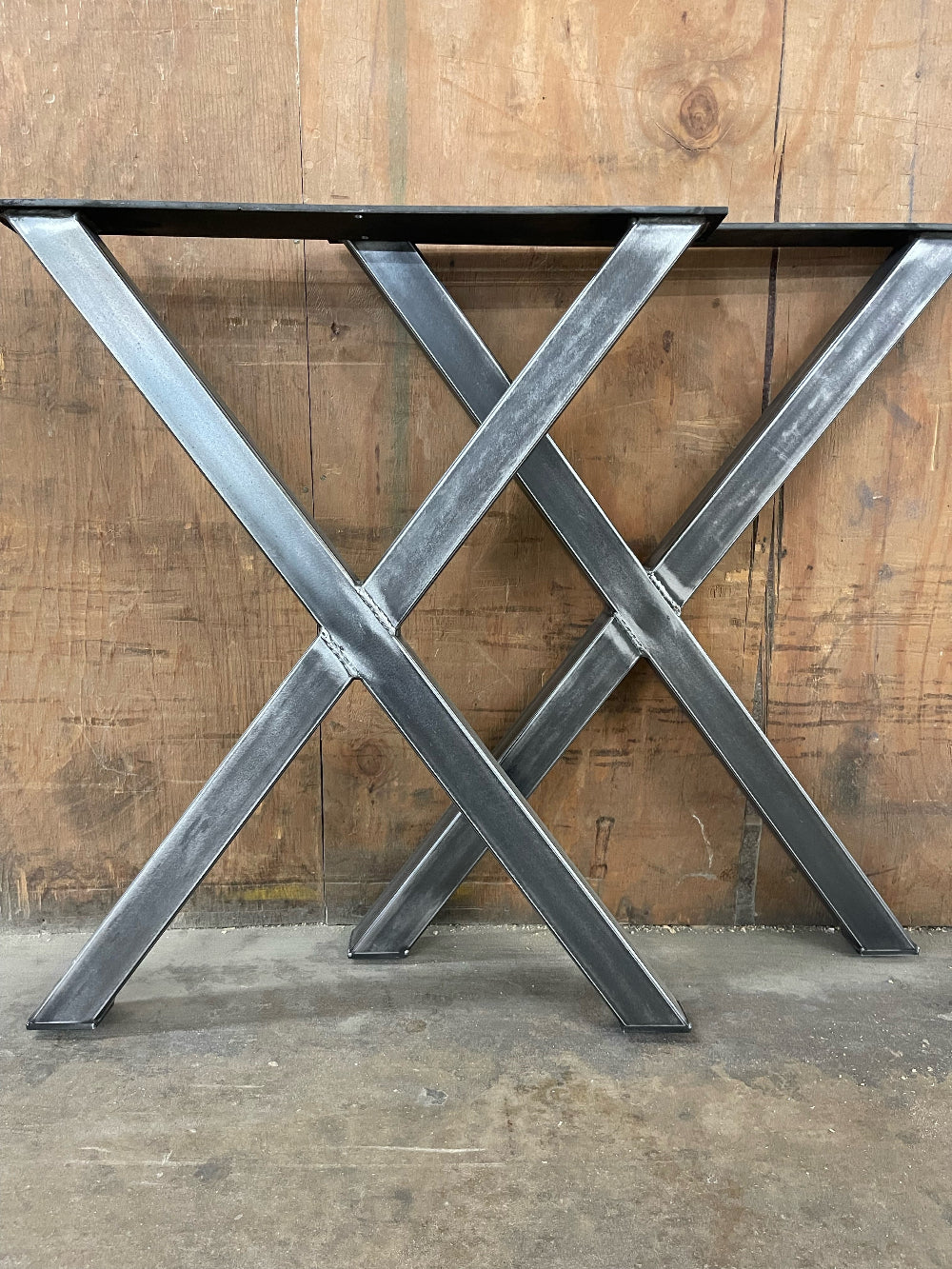 X Metal Table Legs Set of 2 Carolina Leg Co