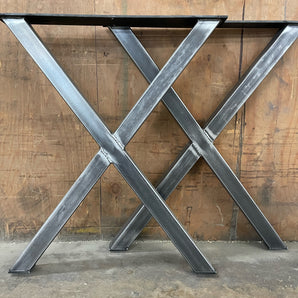 X Metal Table Legs - Set of 2